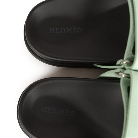 Hermes Chypre Sandal Vert Jade Epsom Palladium 